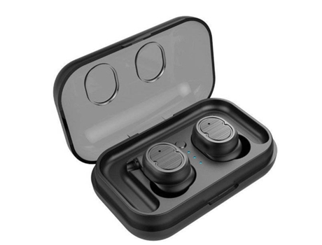 Earbuds Twins Headset Smart BISBISOUS True Wireless Bluetooth Negro
