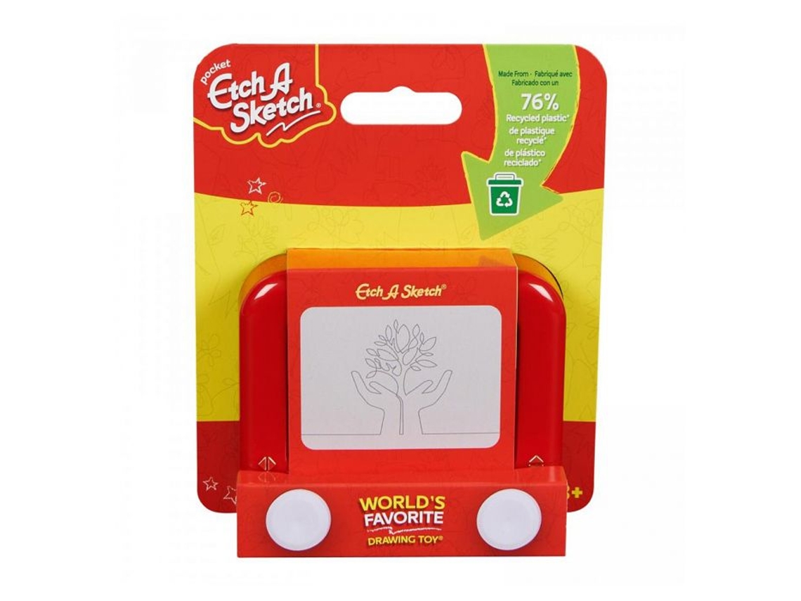 Etch A Sketch Etch A Sketch Versión Reciclable Crear Dibujos A Partir De Los 3 Años Rojo Mixto Spin Master