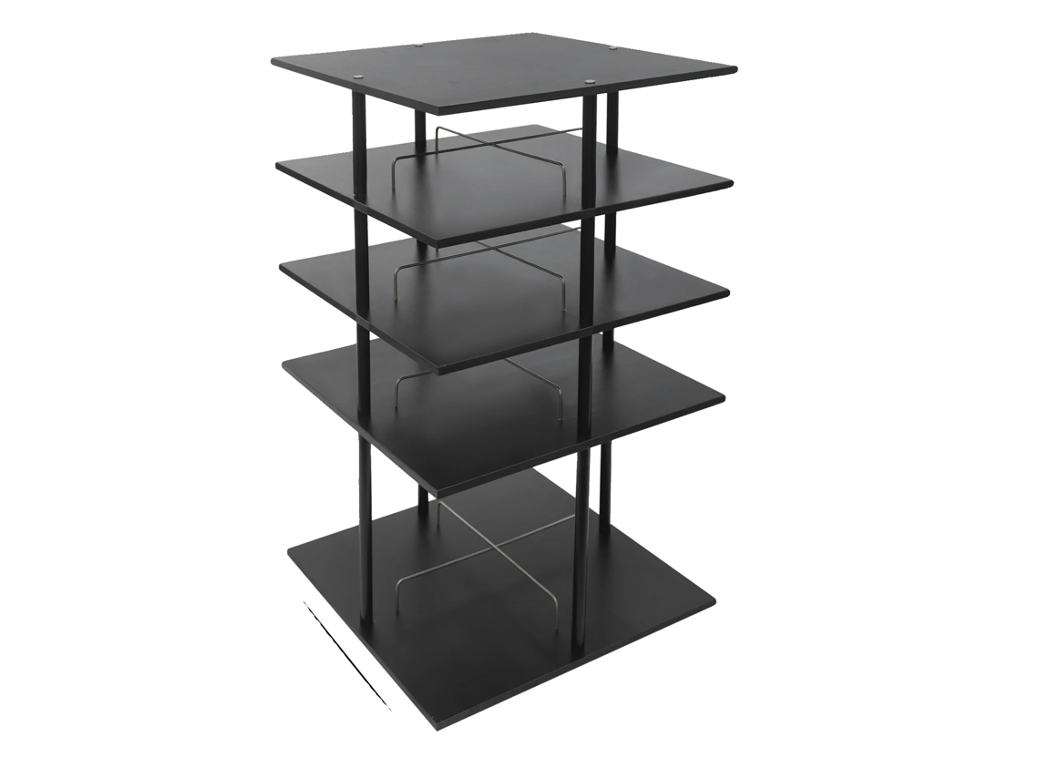 Organizador de zapatos, 4 niveles, rotación de 360°, negro OEM