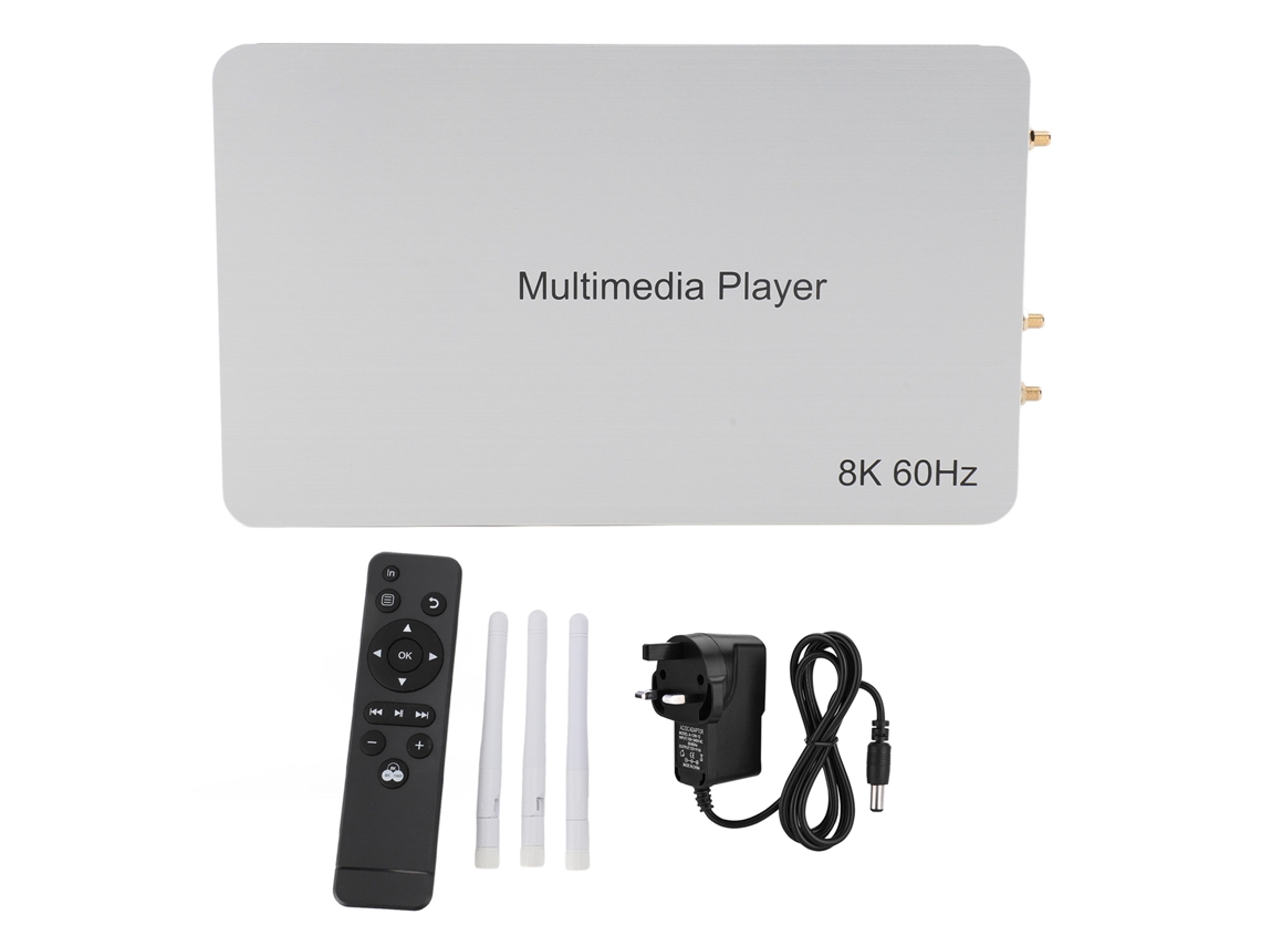 Reproductor multimedia (compatible con Wi-Fi y transmisión de pantalla de 8k a 60 Hz)
