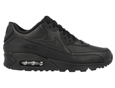 Tenis Deportivas NIKE Air Max 90 Leather (Negro - Cuero Natural- 40)