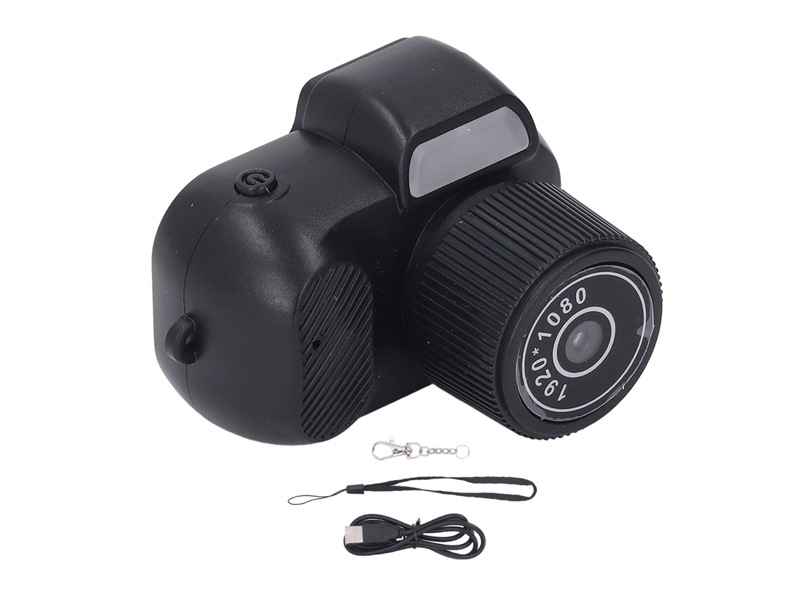 Minicámara 1080p 2mp Pantalla De 0,96 Pulgadas Lente Con Ángulo De Visión De 160° Dvr Llavero Con Tarjeta De Memoria De 128g