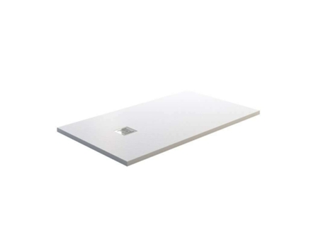 Plato De Ducha De Resina Mineral - Mampara De Ducha - Blanco - 130X70Cm Gme