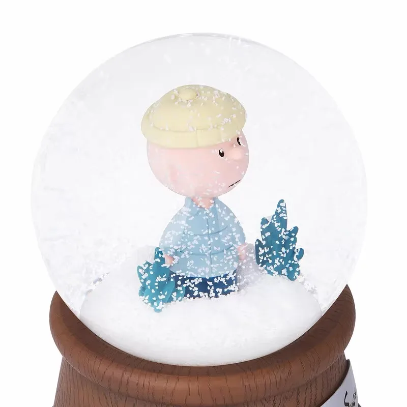 Caja De Música De Bola De Cristal Blanca De Snoopy, Regalo De Cumpleaños/navidad