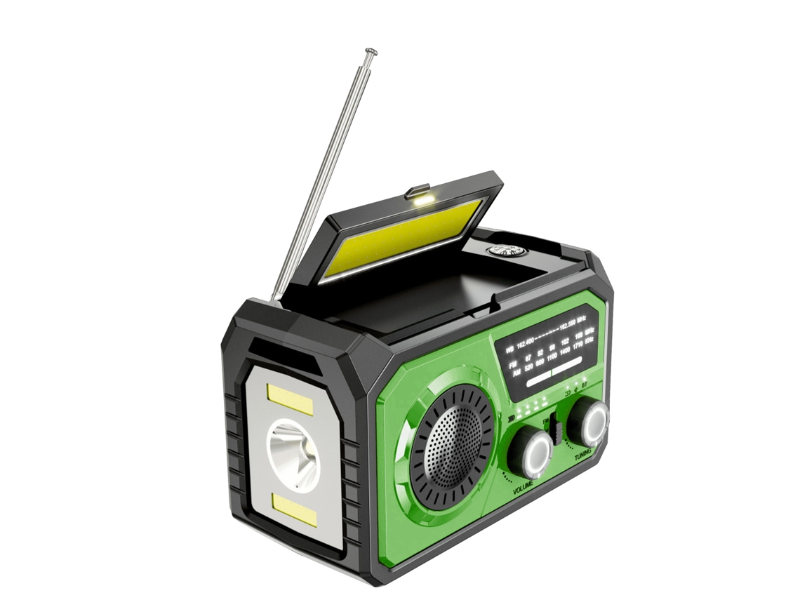 Radio De Emergencia Con Manivela Y Alimentación Solar, 16000 Mah, Noaa, Am/fm, Radio Meteorológica Portátil.