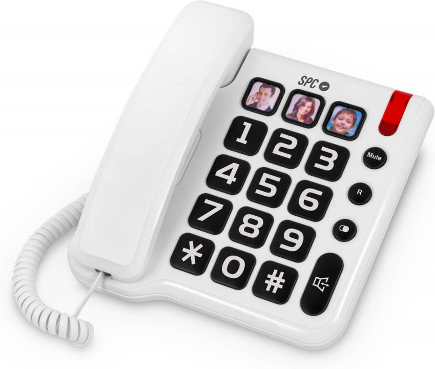 Telefone SPC Numbers Blanco