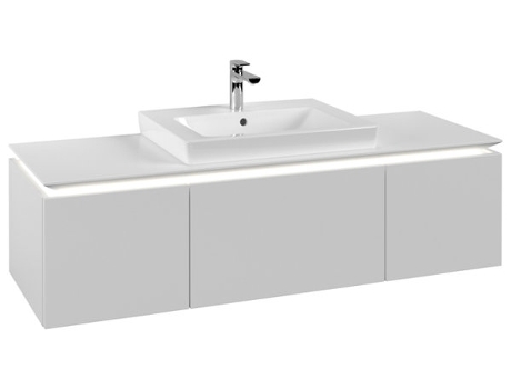 Villeroy &amp Boch Legato Vanity unit B682 1200x380x500mm centrada en el lavabo iluminación LED
