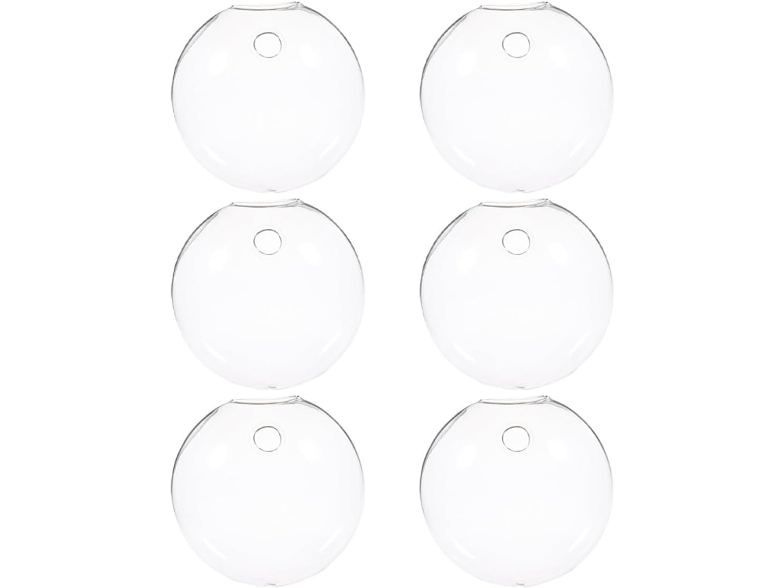 Elegante Juego De Decoración De Pared De 6 Piezas Para Plantas Hidropónicas En Vidrio, Soporte Versátil Y