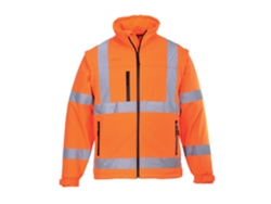 Chaqueta Softshell 2 en 1 de alta visibilidad, ideal para condiciones adversas / Naranja / M Portwest