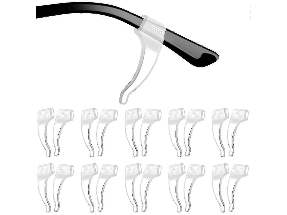 20 pares de ganchos de silicona antideslizantes para gafas de sol y gafas de lectura Rosewell