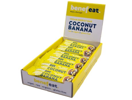 Caja de 12 Barritas Energéticas BENEFEAT Bio Coco y Plátano