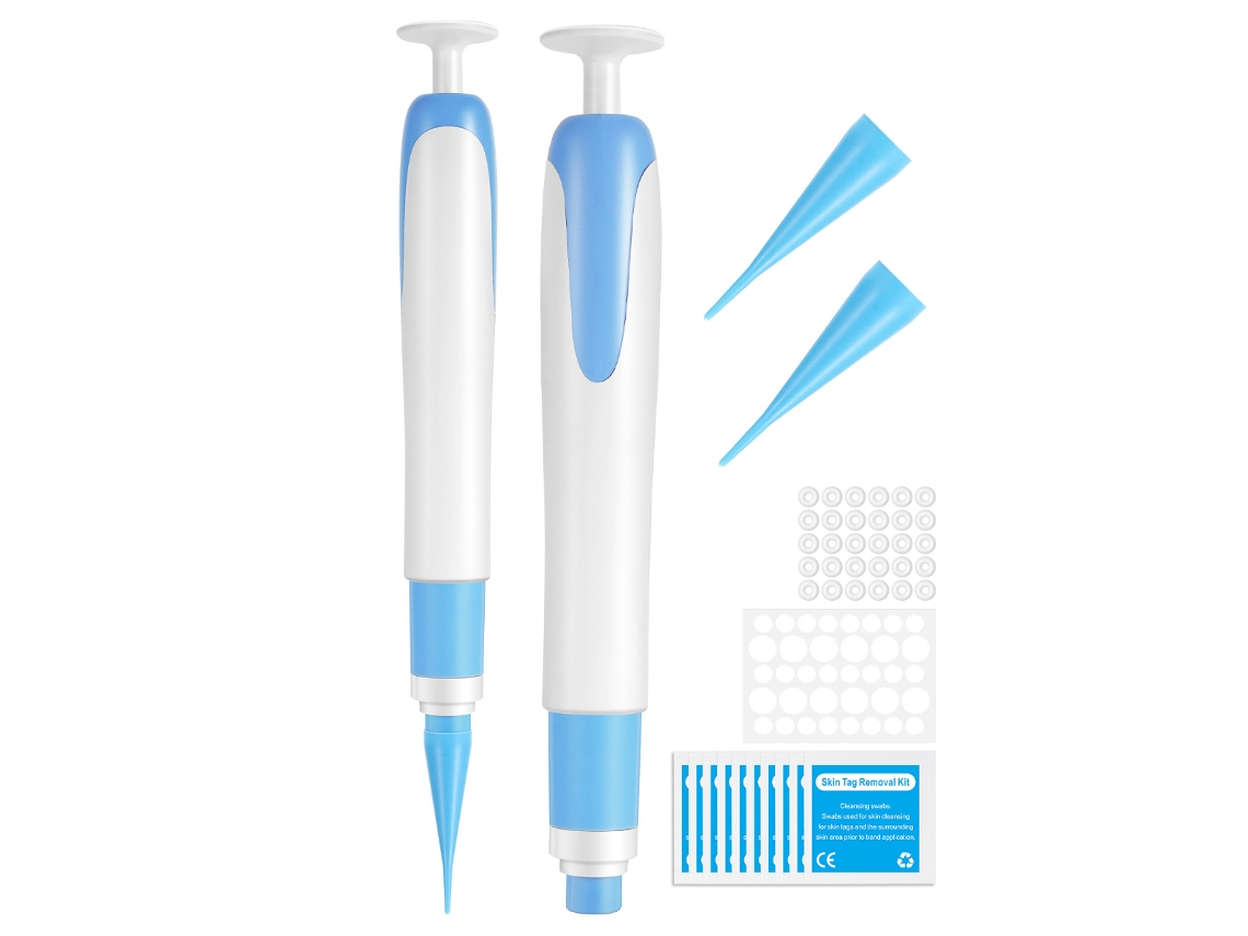 Kit de eliminación de pápulas de la piel natural e indoloro, microanillos para eliminar pápulas