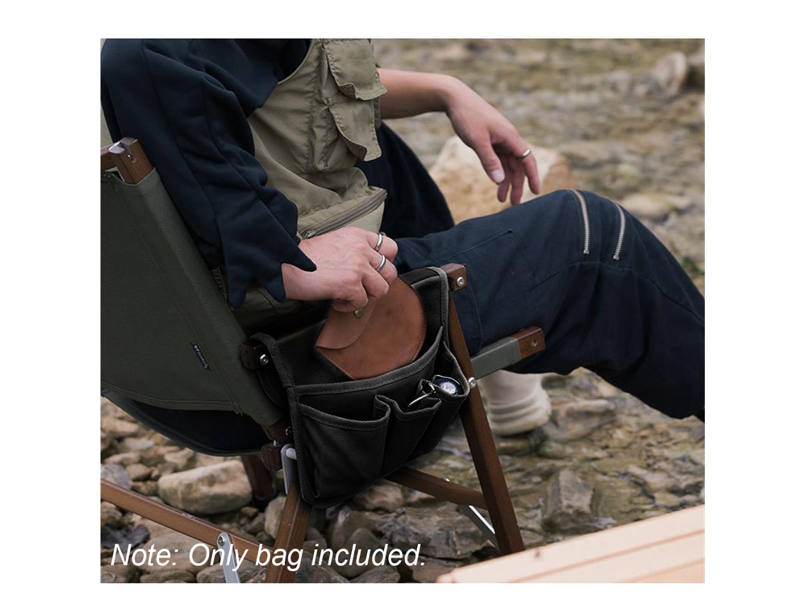 Bolsa lateral de poliéster para colgar en la silla de camping