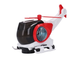 Ats-juguete De Avión Transformador Eléctrico Con Luz Y Música, Modelo De Helicóptero Giratorio Para Niños Mayores De 1 Año Rojo