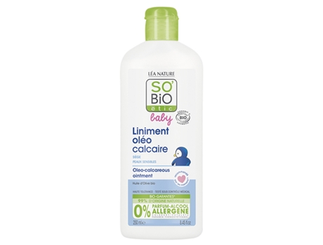 Crema de Pañal Oleo Calcareo para Bebé 250 Ml SO'BIO ÉTIC