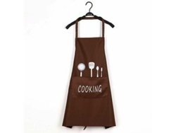 Delantal De Cocina Impermeable Con Bolsillos Para Mujeres, Hombres, Adultos, Para Casa, Jardinería, Comidas, Barbacoa, Restaurante (café)