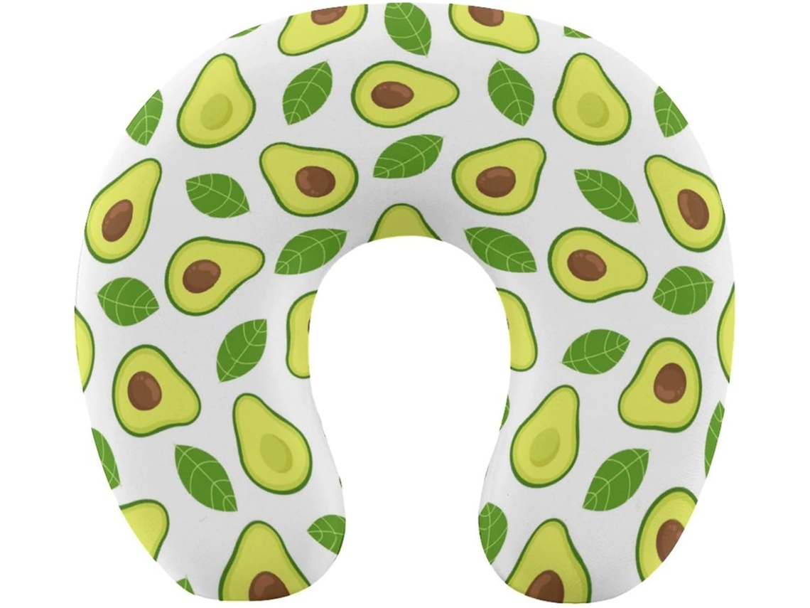 Almohada Viaje Forma Aguacate, Espuma Viscoelástica Viscoelástica Fácil Relajación Cómodos Familia.brfácil