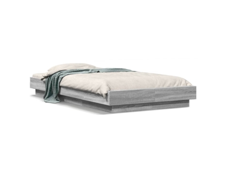 Cama Sonoma VIDAXL Madera Gris (212x119x23cm)