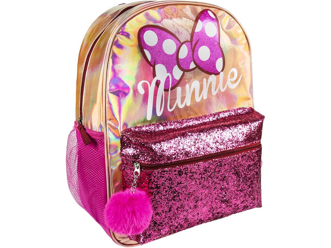 Mochila MINNIE MOUSE (Fucsia - Poliéster - 40x30x13 cm)