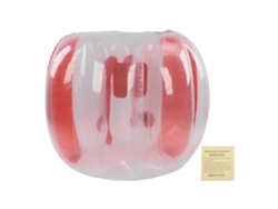 Pelota de choque inflable de PVC de 120 cm, color rojo, para juegos al aire libre.
