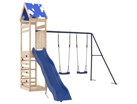 Parque infantil de exterior de VIDAXL madera maciza de pino