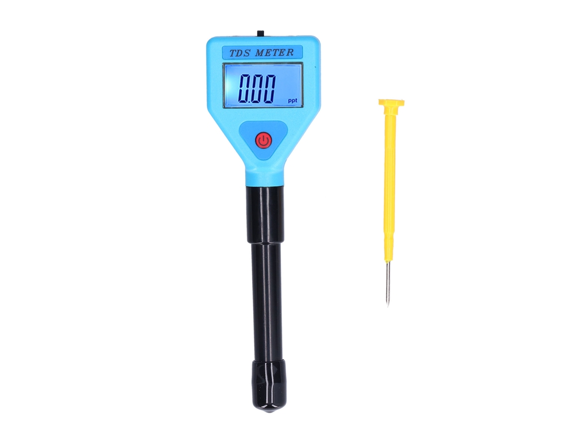 Probador de agua LCD TDS-98306 con pantalla nocturna, portátil y compensación de temperatura
