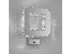 Aplique de pared LED de cristal frío de 12 W y 6000 K para comedores