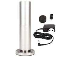 Difusor Bluetooth inteligente de 120 ml (200 m³) con enchufe plateado y dorado.