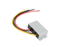 Convertidor reductor CC-CC con carcasa de aluminio totalmente sellada IP67, regulador de voltaje, entrada de 15-36 V, salida de 12 V 3 A