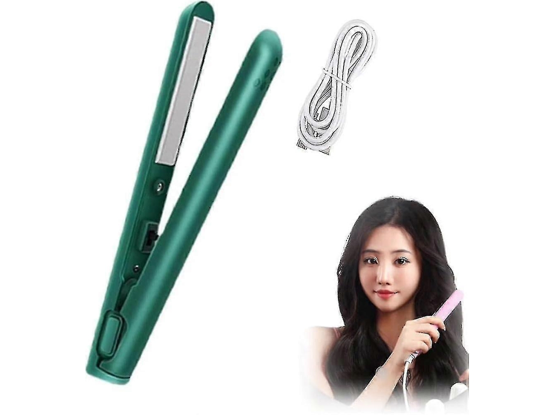 Mini rizador de pelo de doble uso, estilo duradero, mini rizador 2 en 1, recargable por USB, para cabello corto y largo, Hengjian