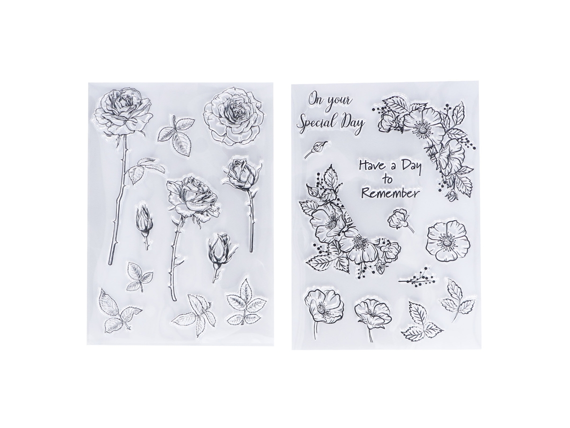2pcs Sellos Transparentes Seguros Duraderos Reutilizables Para Manualidades Diy Decorativas Suministros De Tarjetas