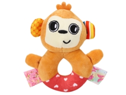 Peluche De Mono Con Cascabel Para Bebés, Juguete Educativo Y Relajante Para Niños Pequeños.