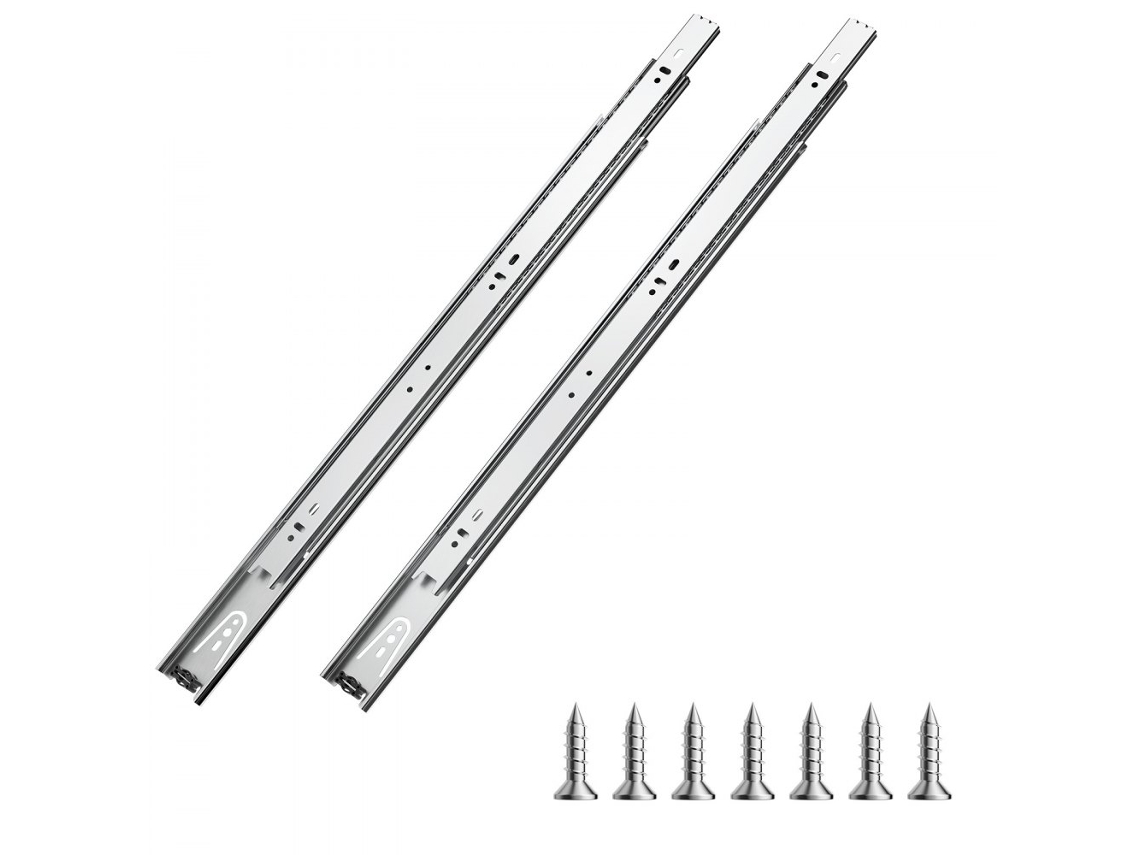 Juego de guías laterales para cajones de 50 cm con capacidad de 45 kg Tekmaquinas