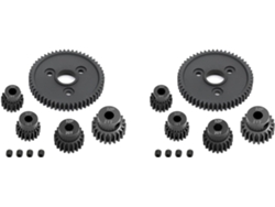 2x Engranaje Recto Metálico 54t 0.8 32p 3956 Con Piñones 16t 18t 20t 21t Para 1/10 Slash Stampede