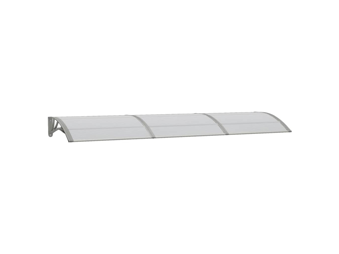 Maison Exclusive - Marquesina De Puerta Policarbonato Gris 300x75 Cm