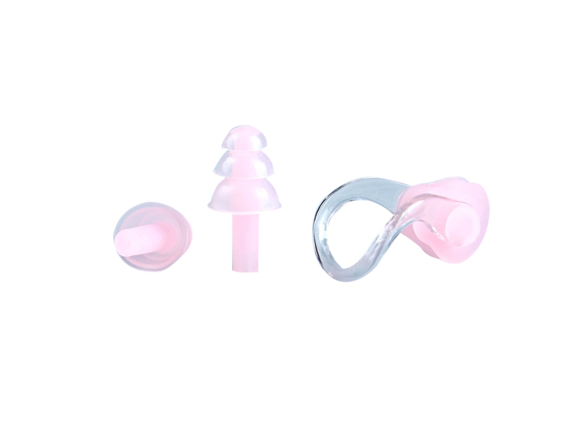 Pinzas nasales de silicona suaves e impermeables, tapones para los oídos con reducción de ruido para natación, accesorios de protección auditiva para piscinas.