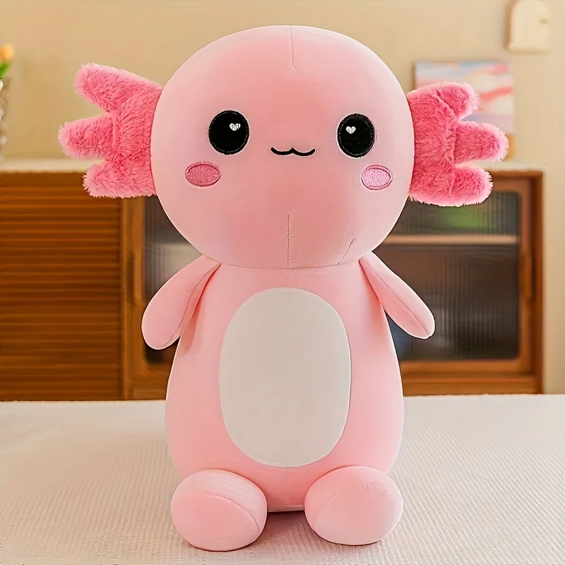 Peluche De Ajolote Mexicano (rosa, 30 Cm), Bonito Y Suave, Regalo De Cumpleaños Perfecto.