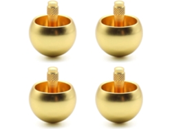4 Trompos Tippe Top Metal Flip Plus De Acero Inoxidable, Juguete Increíble, Regalo, Dorado
