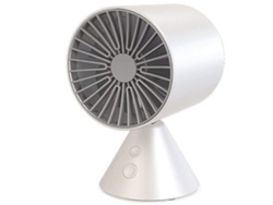 Ventilador USB Mini Silencioso para Dormitorio de Estudiantes, Ventilador de Cabeza Móvil de Escritorio Portátil, Ventilador de Escritorio para Oficina, Blanco USHION