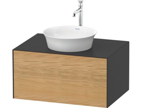 DURAVIT Tulip blanco, mueble de baño montado en la pared, ancho 800 x profundidad 550mm, con 1 extractor, con tecnología de punta, WT49750