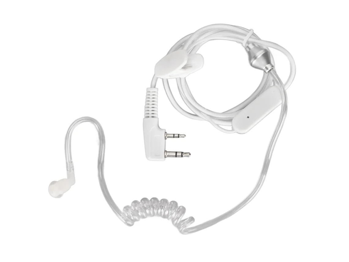 Auriculares Cómodos De Tubo Acústico Clear Coil De 2 Pines Para Radio Bidireccional Baofeng Uv5r Bf480 V7 V8