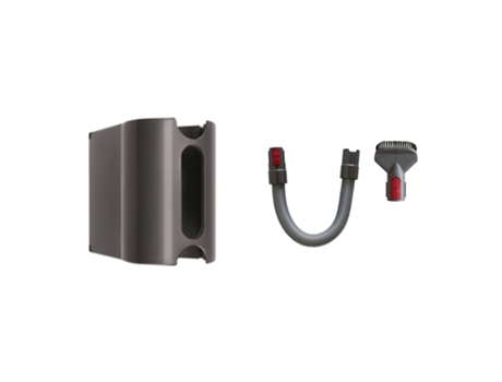Clip de fijación de soporte de almacenamiento para Dyson V7 V8 V10 con accesorio de boquilla de cabezal de cepillo de cerdas duras y manguera teles...