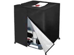 Tapa De Tanque Ibc 1000l, Tapa De Jarra 210d, Tapa Cremallera, 120x100x116cm (negro)