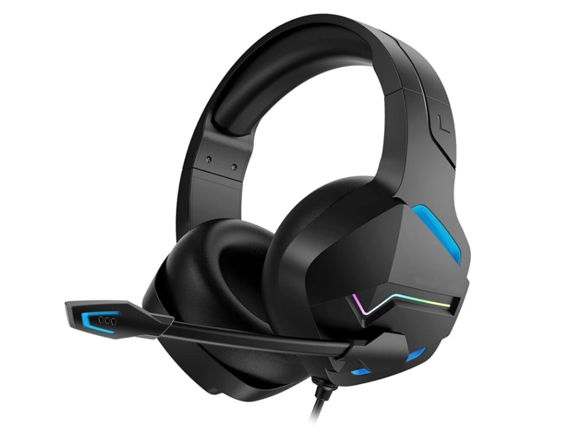 Auriculares Gaming ENZONS con Micrófono para Pc Ps4 Ps5 Xbox One Series XS  con Micrófono para Playstation Negro