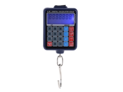Balanza Digital Portátil Para Maleta Con Calculadora Y Termómetro, Capacidad De 50 Kg, Precisión De 10 G.