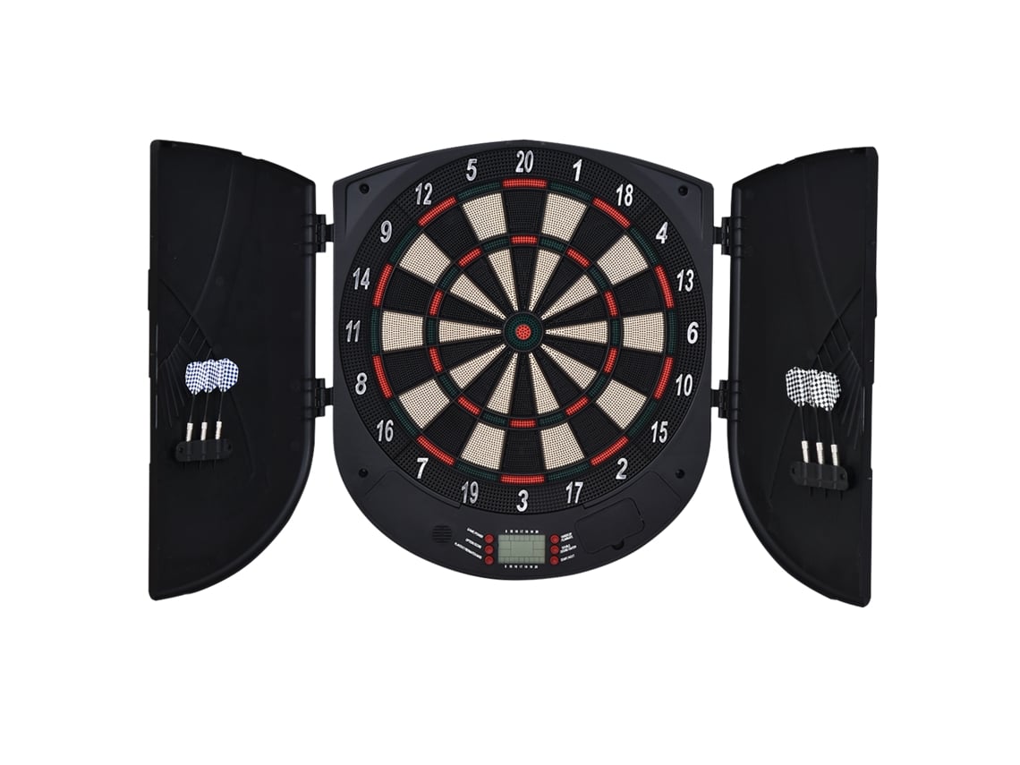 Dardos Electrónicos 8 Jugadores Lcd 26 Modos 2 Puertas Negro