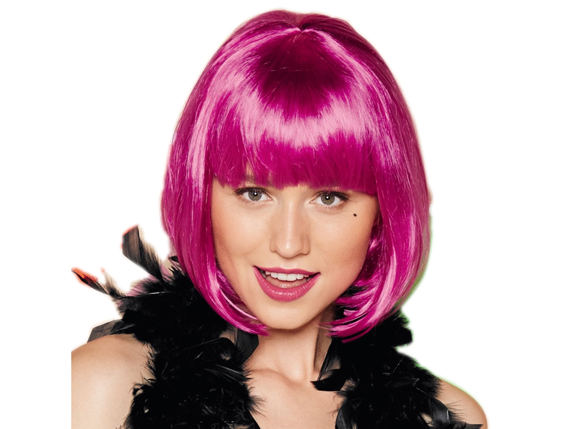 Peluca Corta con Flequillo, Estilo BOBO para Mujer y Niña, Fiesta NEVEANCE