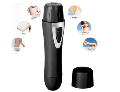 Dispositivo de depilación Mini Depiladora Eléctrica 2 Colores Afeitadora Eléctrica Facial Cuerpo Axilas Axilas Negro AUJEZON