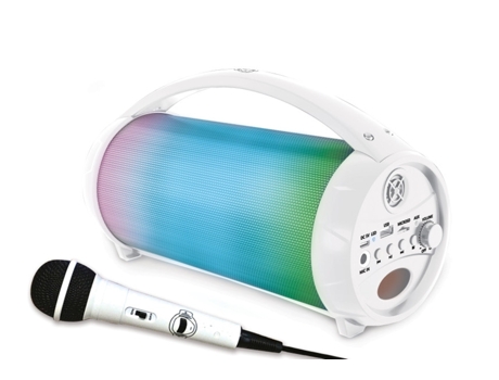 Altavoz Bluetooth iParty® portátil y luminoso, micro con cable extraíble