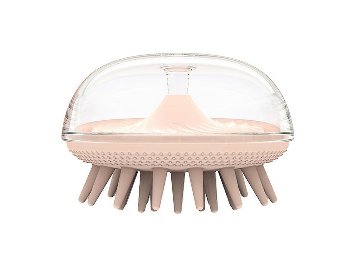 Cepillo redondo para champú con forma de medusa, peine de silicona para masaje del cuero cabelludo de Rosewell